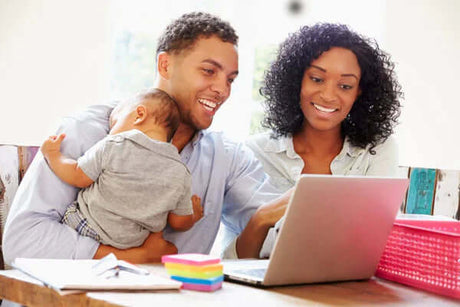 parents doing research on computer