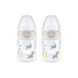NUK First Choice Temperature Control Bottle with Silicone Teat 150ml 2 Pack- Safari - ShopBaby