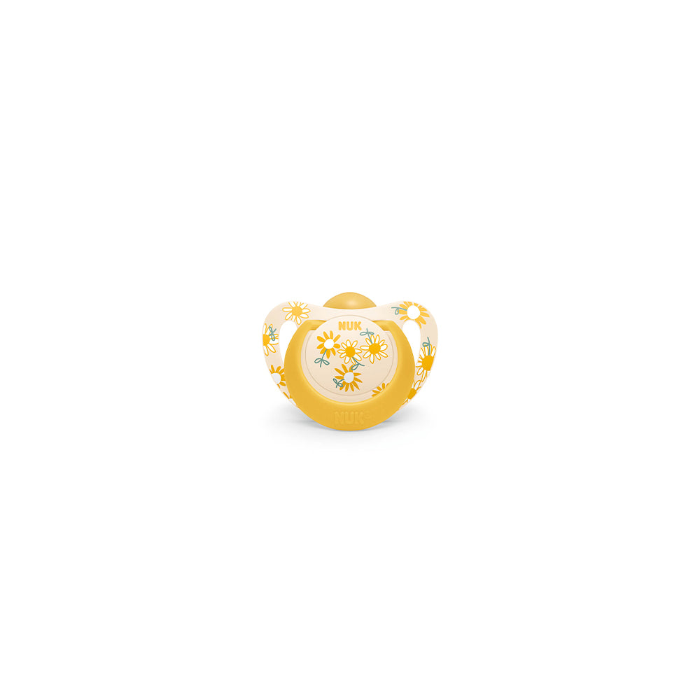 NUK Star Latex Soother 1 Pack- Sunflower - ShopBaby