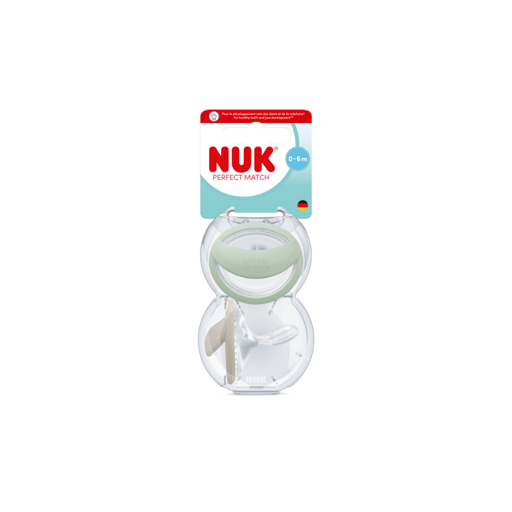 NUK Perfect Match Soother 2 Pack - Green