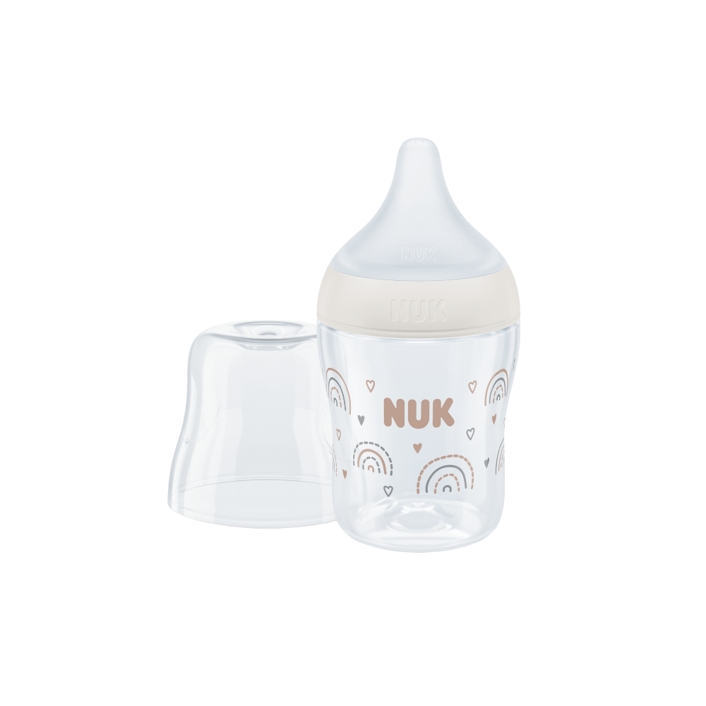 NUK Perfect Match Bottle with Soft and Flexible Silicone Teat 150ml - Rainbow