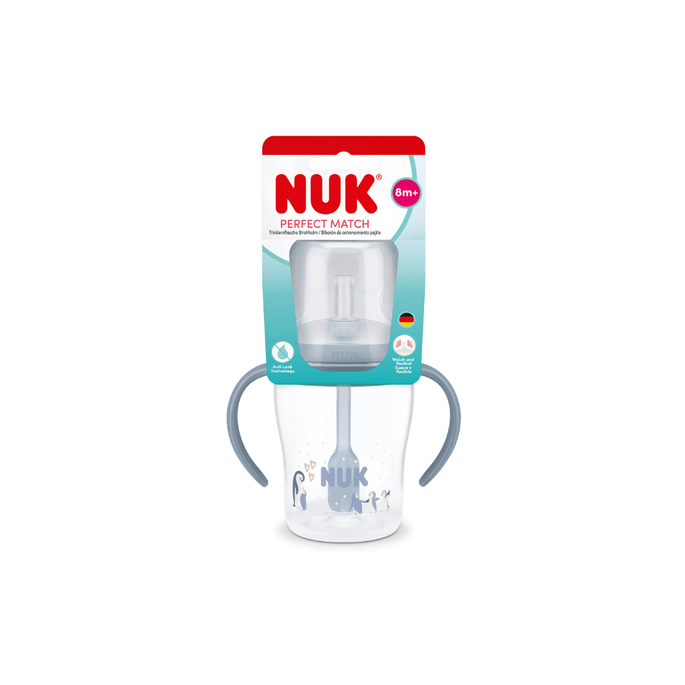 NUK Perfect Match Straw Learner Bottle - Penguin