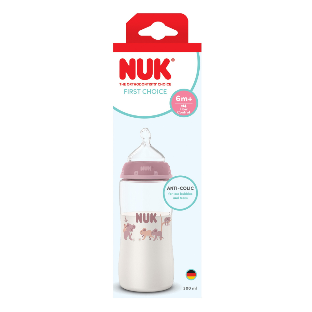 NUK First Choice Bottle 300ml Medium - Koala