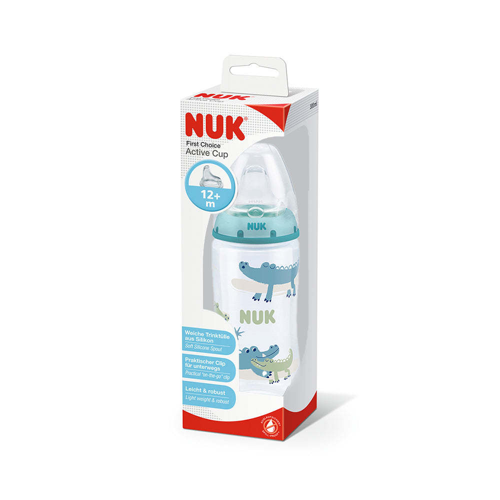 NUK First Choice Active Cup with Non-Spill Spout - Crocodile