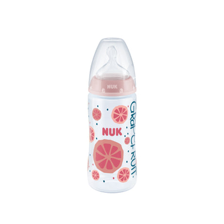 NUK First Choice Temperature Control Bottle with Silicone Teat 300ml- Grapefuit Limited Edition - ShopBaby