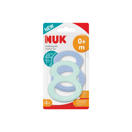 NUK Teether Ring Set - Blue
