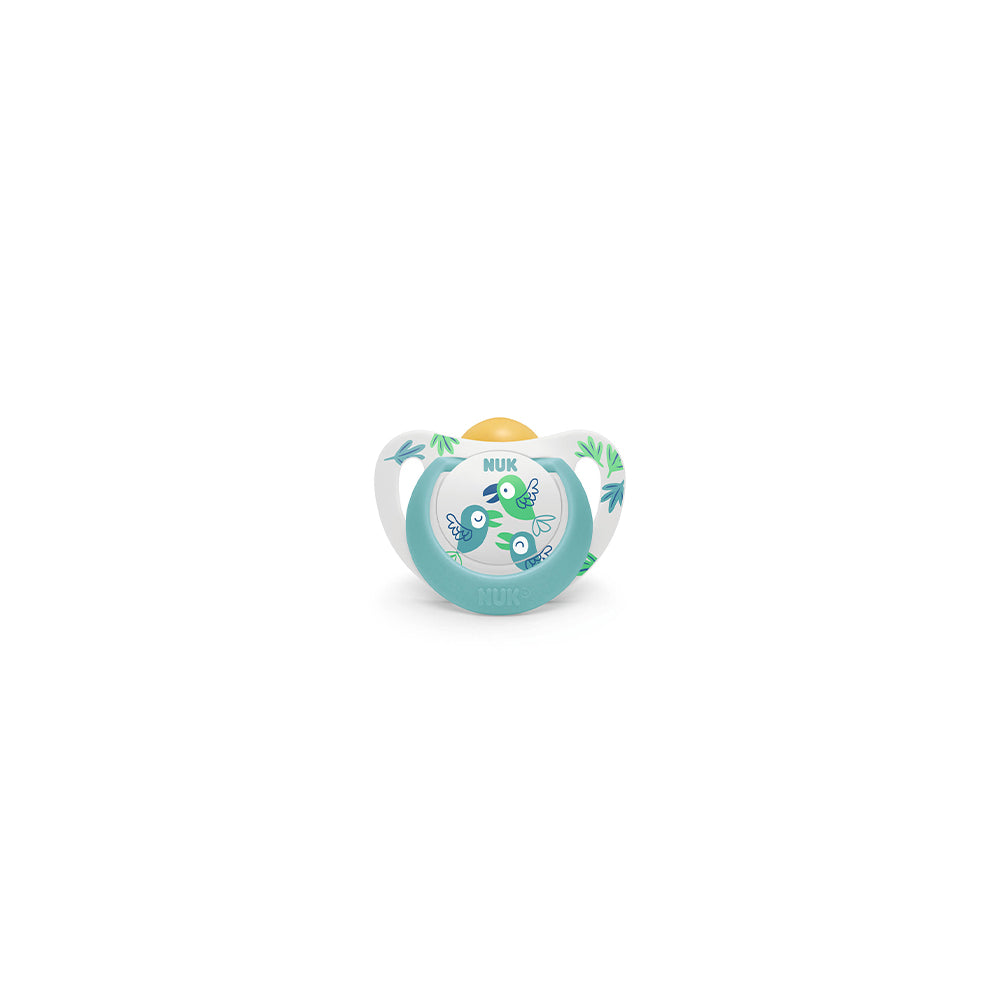 NUK Star Latex Soother 1 Pack- Birds - ShopBaby