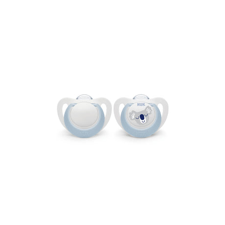 NUK Star Silicone Soother 2 Pack- Blue/Koala - ShopBaby
