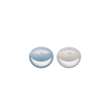 NUK Mommy Feel Silicone Soother 2 Pack- Blue - ShopBaby