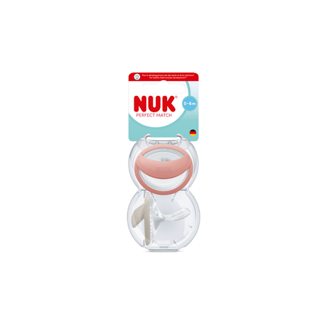 NUK Perfect Match Soother 2 Pack - Red