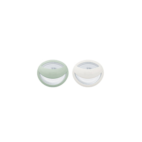NUK Mommy Feel Silicone Soother 2 Pack- Green - ShopBaby