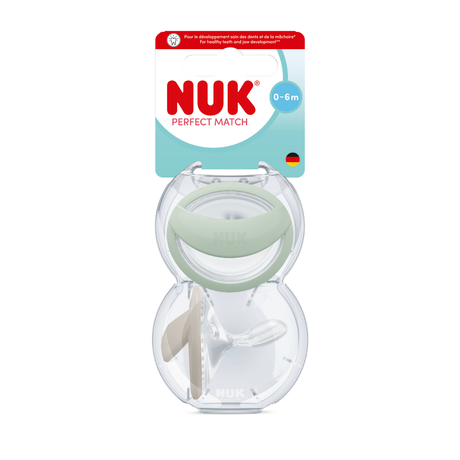 NUK Perfect Match Soother 2 Pack - Green