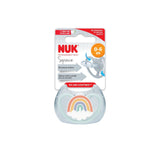 NUK Space Silicone Soother 1 pack - Rainbow