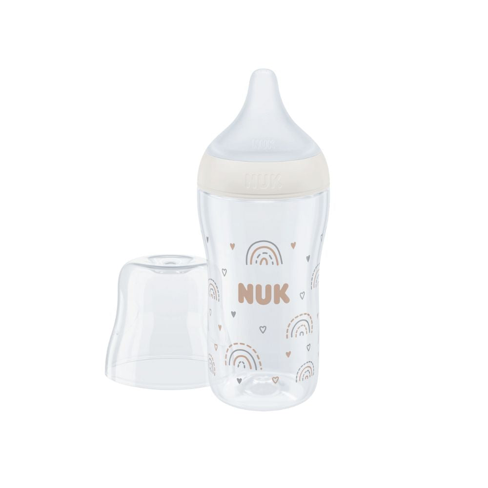 NUK Perfect Match Bottle with Soft and Flexible Silicone Teat 260ml - Rainbow