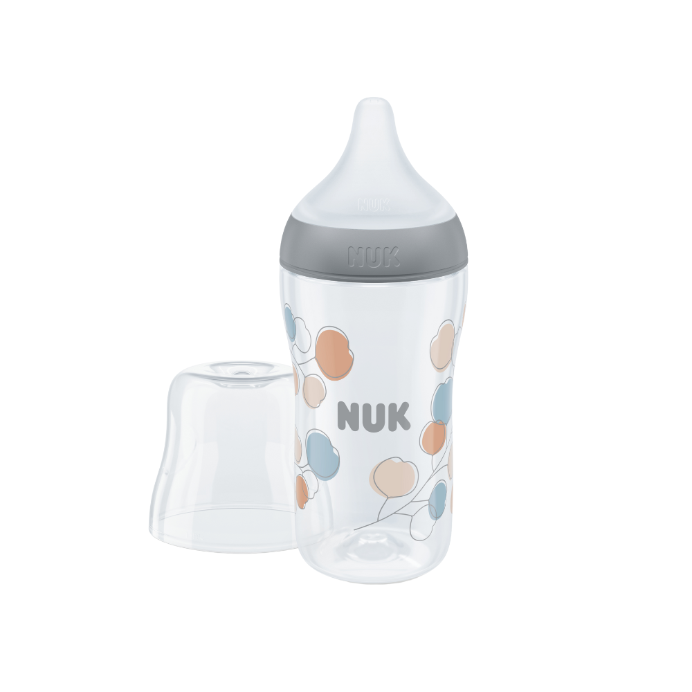 NUK Perfect Match Bottle with Soft and Flexible Silicone Teat 260ml - Rainbow