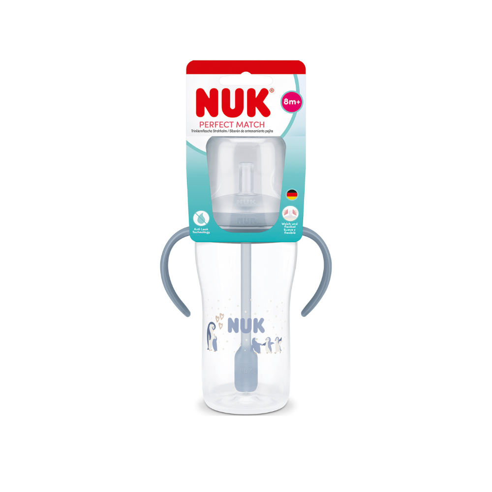 NUK Perfect Match Straw Learner Bottle - Penguin