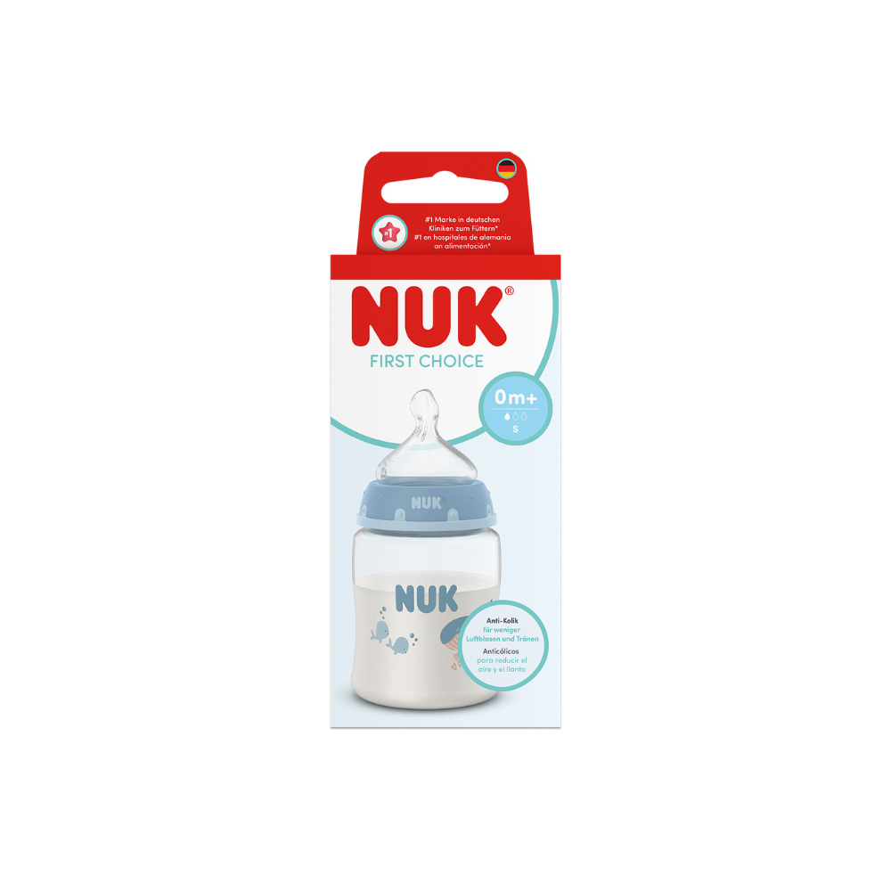 NUK First Choice Bottle 150ml Slow  - Whale