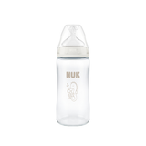 NUK First Choice + 240ml Glass Bottle Silicone Teat  - Seahorse
