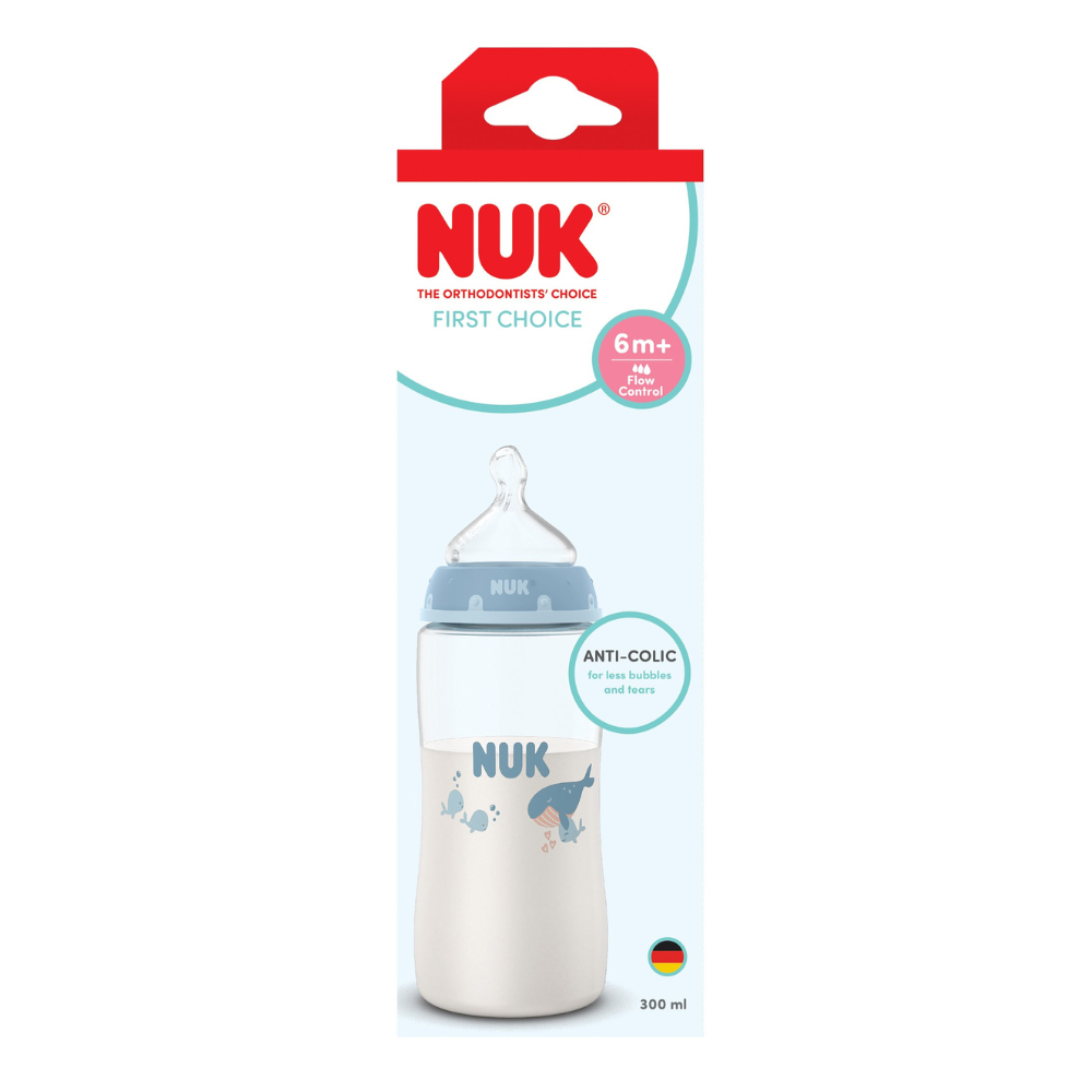 NUK First Choice Bottle 300ml Medium  - Whale