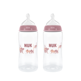 NUK Temperature Control Bottle with Silicone Teat 300ml 2 Pack - Koala
