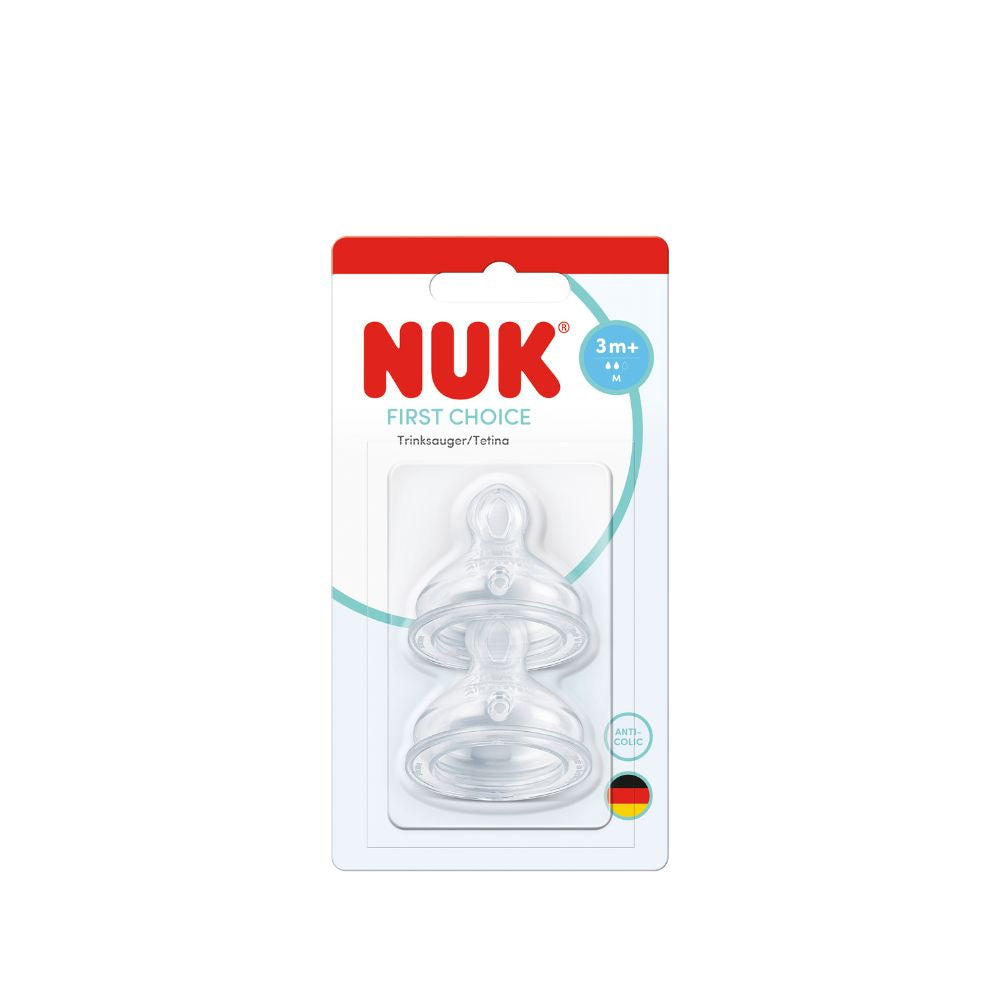 NUK First Choice Silicone Anti-Colic Vented Teat