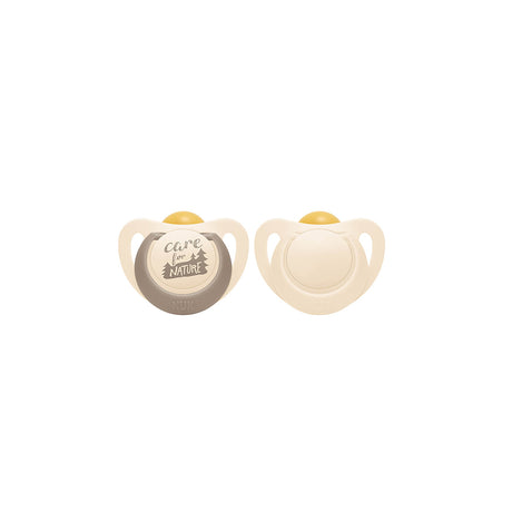 NUK For Nature Latex Soother 2 Pack - Beige - ShopBaby