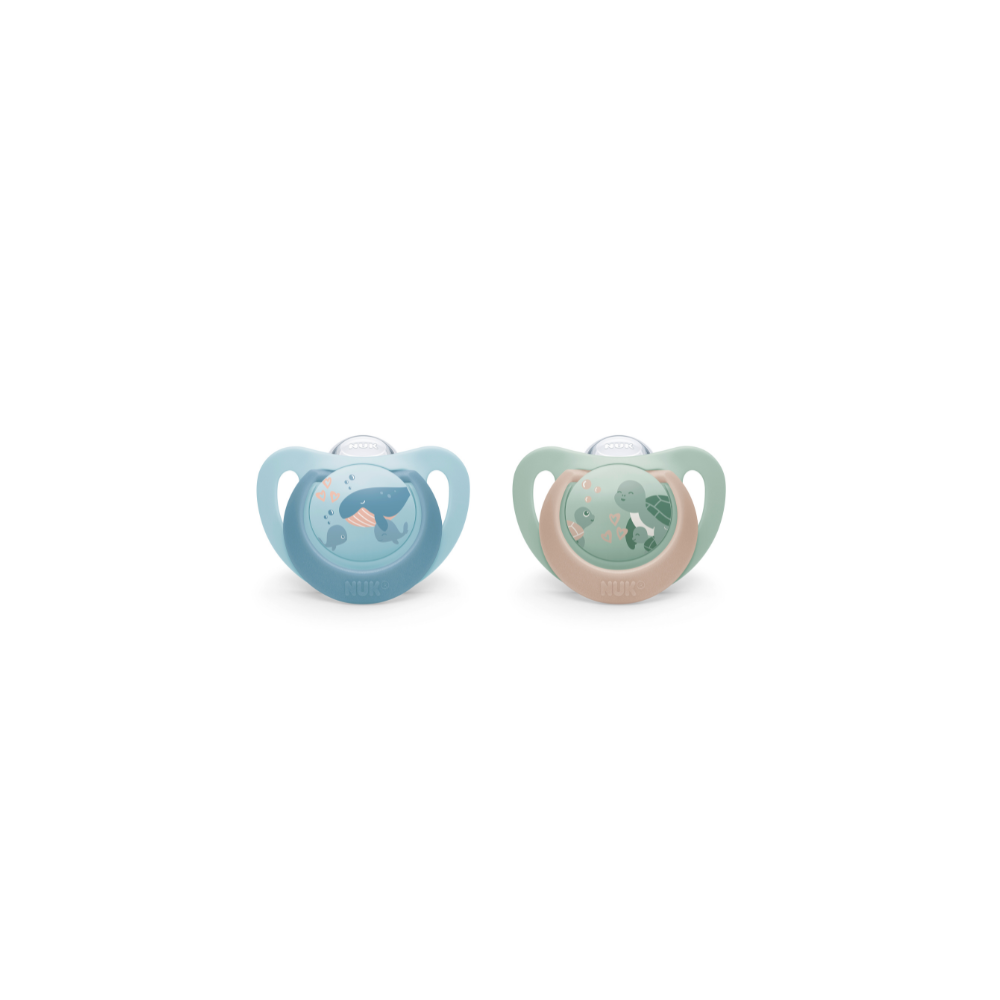 NUK First Choice Soother 2 pack - Turtle/Whale