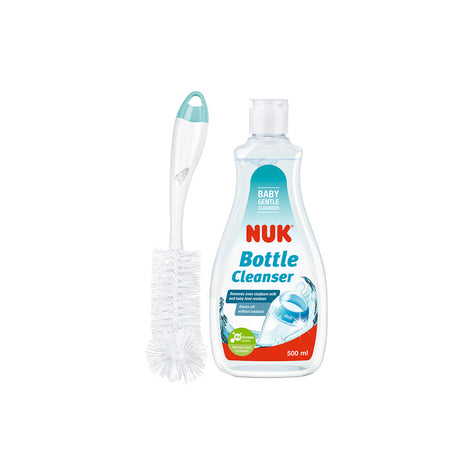NUK Bottle Brush with 500ML Cleanser - Mint - ShopBaby