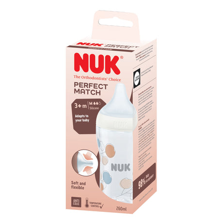 NUK baby bottle packaging on a white background