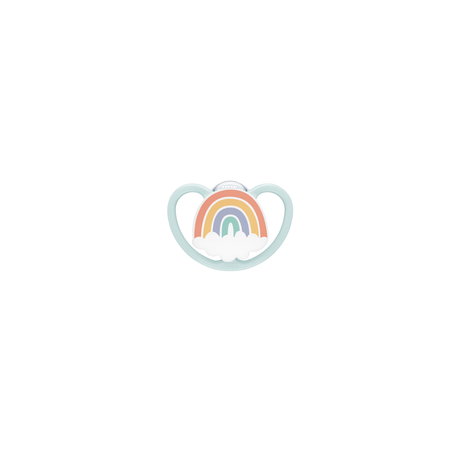 NUK Space Silicone Soother 1 pack - Rainbow
