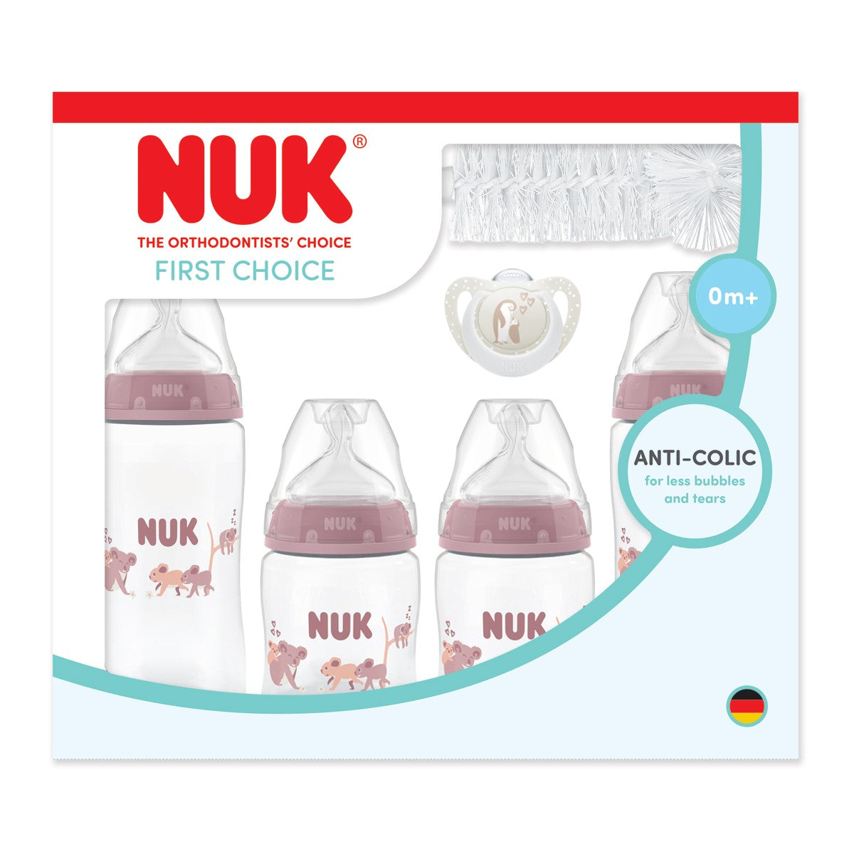 NUK First Choice 4 Bottle Starter Pack - Koala