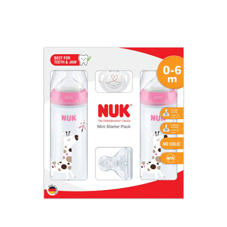 NUK MINI First Choice Starter Pack - Giraffe