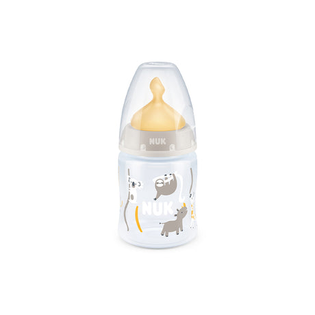 NUK First Choice Temperature Control Bottle with Latex Teat 150ML - Safari - ShopBaby