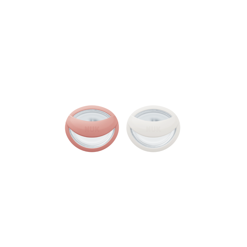 NUK Mommy Feel Silicone Soother 2 Pack - Red