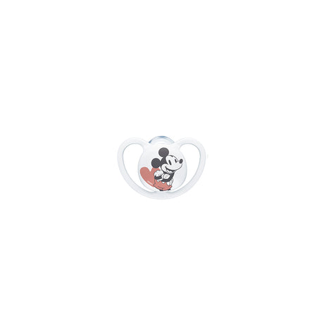 NUK Disney Space Soother Silicone 1 pack - Mickey White - ShopBaby