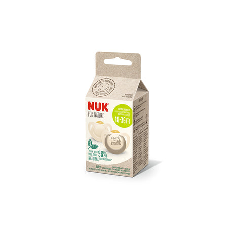 NUK For Nature Latex Soother 2 Pack - Beige
