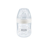 NUK Nature Sense Temperature Control 150ml Bottle with Silicone Teat Small Hole Teat - Bubbles - ShopBaby