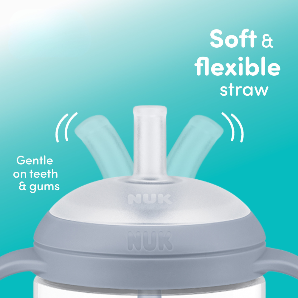 NUK Perfect Match Straw Learner Bottle - Bears