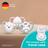 NUK Perfect Match Air Night Silicone Soother 2 Pack - Lion/Firefly