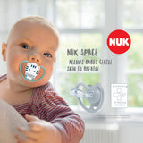 NUK Space Silicone Soother 1 pack - Zebra