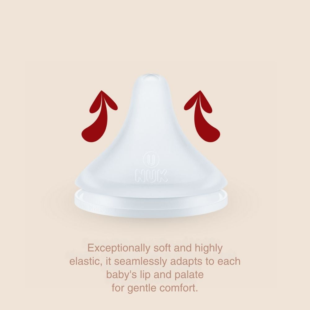 NUK Perfect Match soft and flexible silicone teat