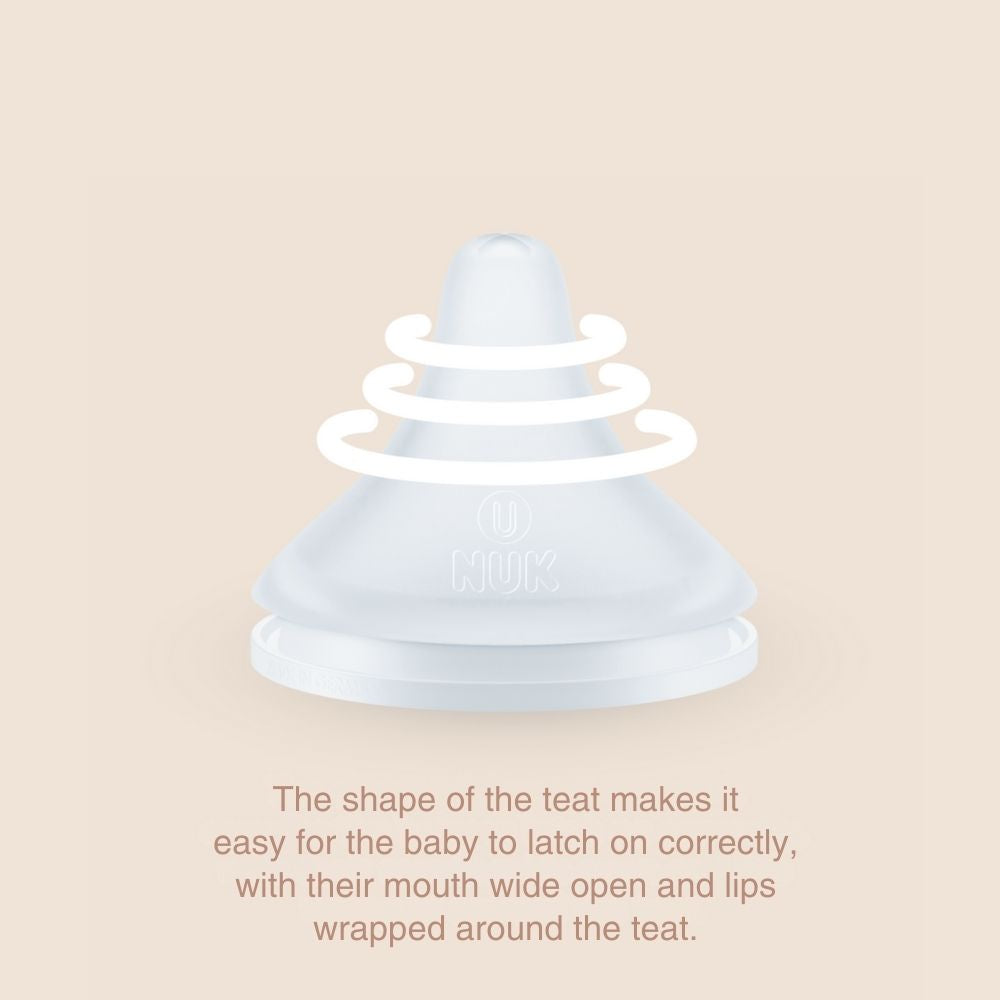 NUK Perfect Match soft and flexible silicone teat