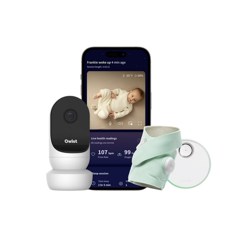 Owlet Dream Sock & FREE Cam 2 Sage Bundle - FDA-Cleared Baby Monitor