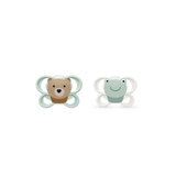 NUK Perfect Match Air Mini Soother 2 Pack - Bear/Frog