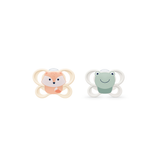 NUK Perfect Match Air Mini Soother 2 Pack - Fox/Frog