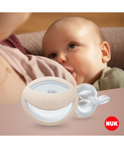 NUK Mommy Feel Silicone Soother 2 Pack - Red