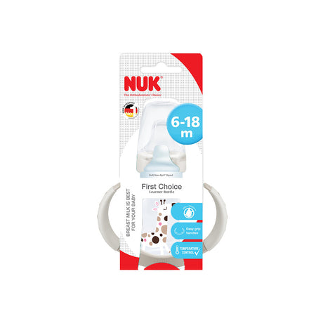 NUK First Choice Non Spill Spout Learner Bottle 150ml - Giraffe