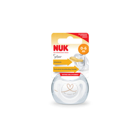 NUK Star Latex Soother 1 Pack - My First NUK