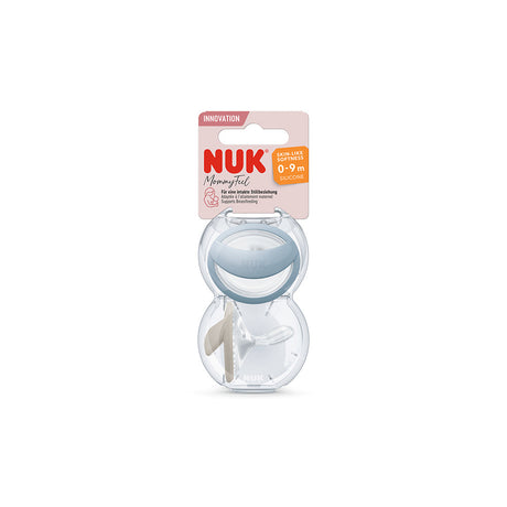 NUK Mommy Feel Silicone Soother 2 Pack - Blue